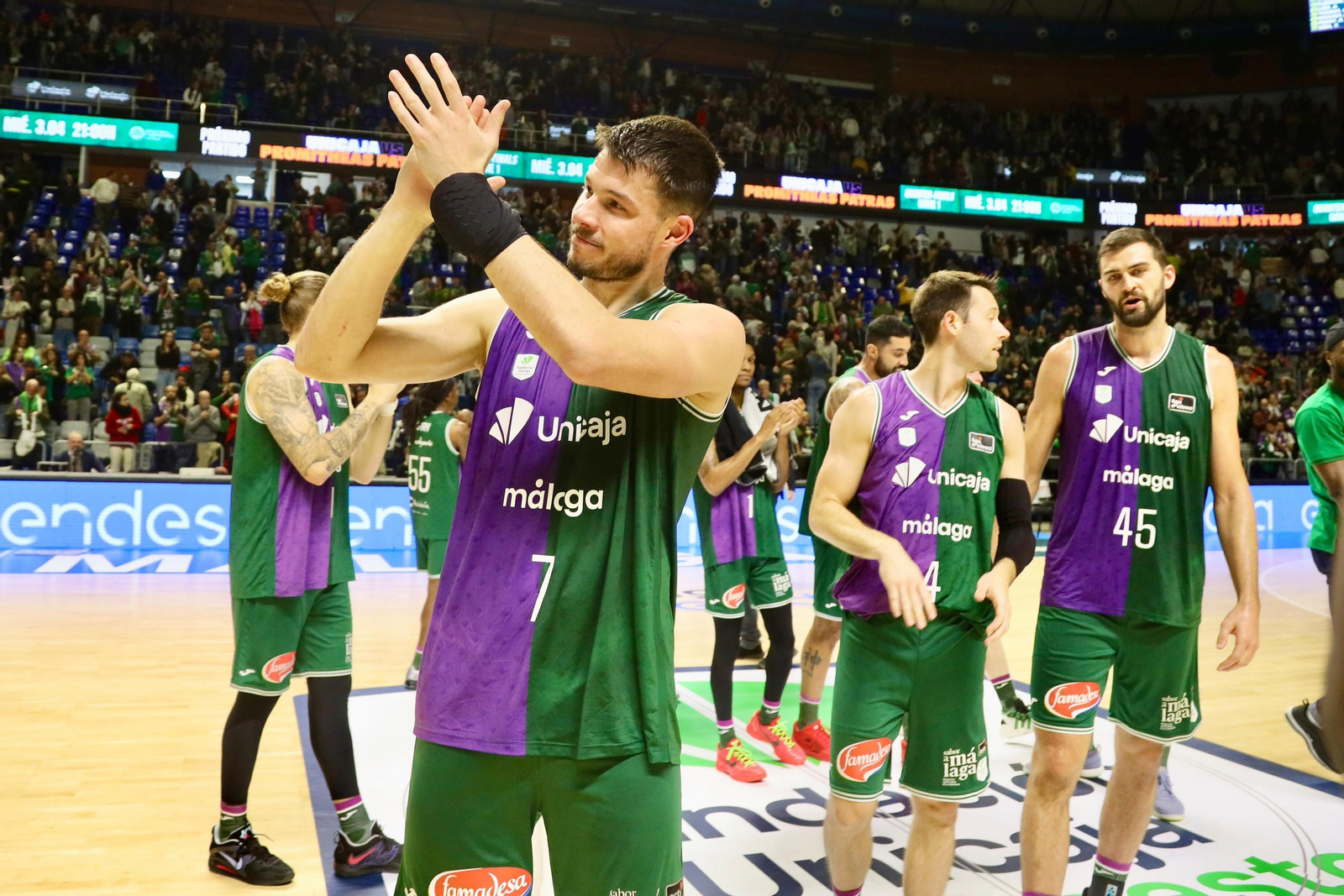 El Unicaja-Bàsquet Girona, en fotos