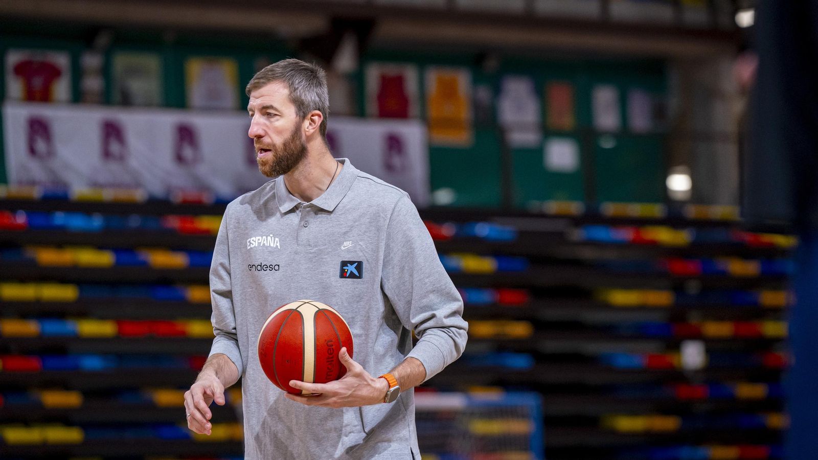 Fran, con la selección.
