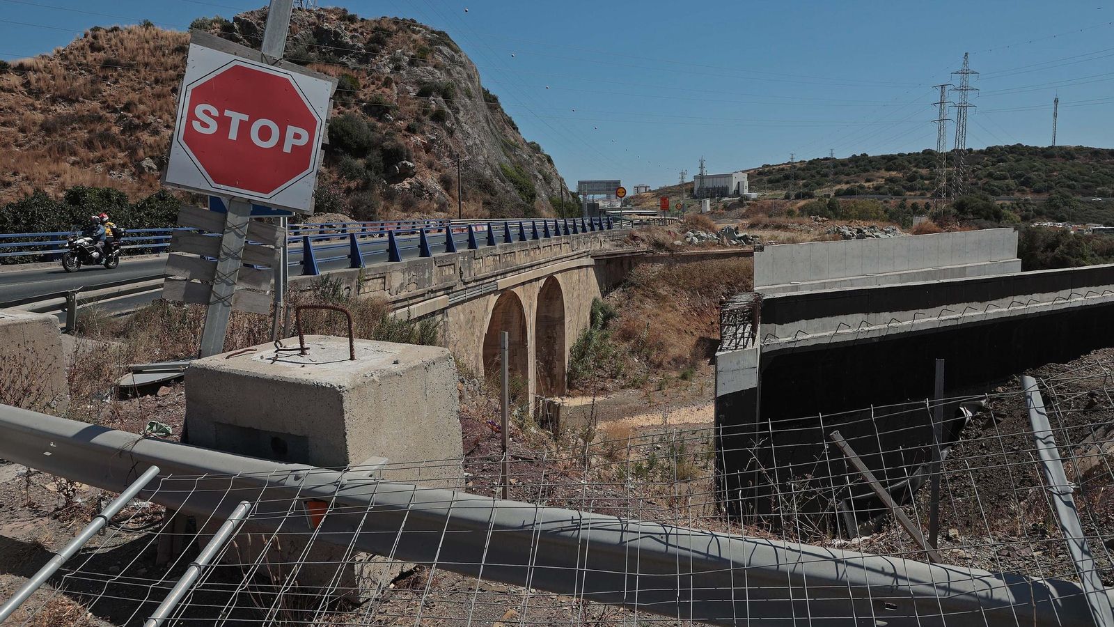 Obras del acceso sur a Algeciras, que modifica el final de la N-340