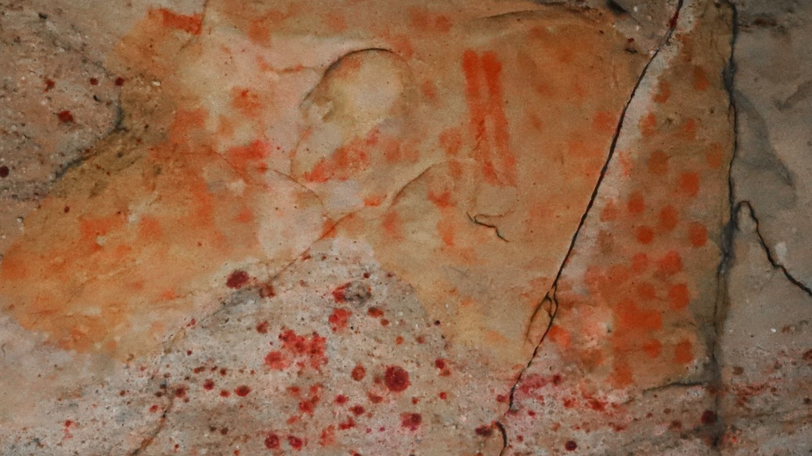 Pinturas beolíticas en la cueva del Pillo.