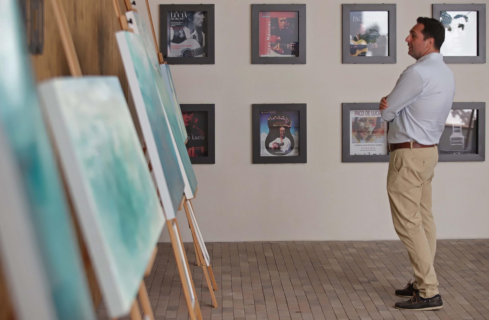 Fotos de la exposición 'Mar y poesía: una sinergia sensorial' en Algeciras