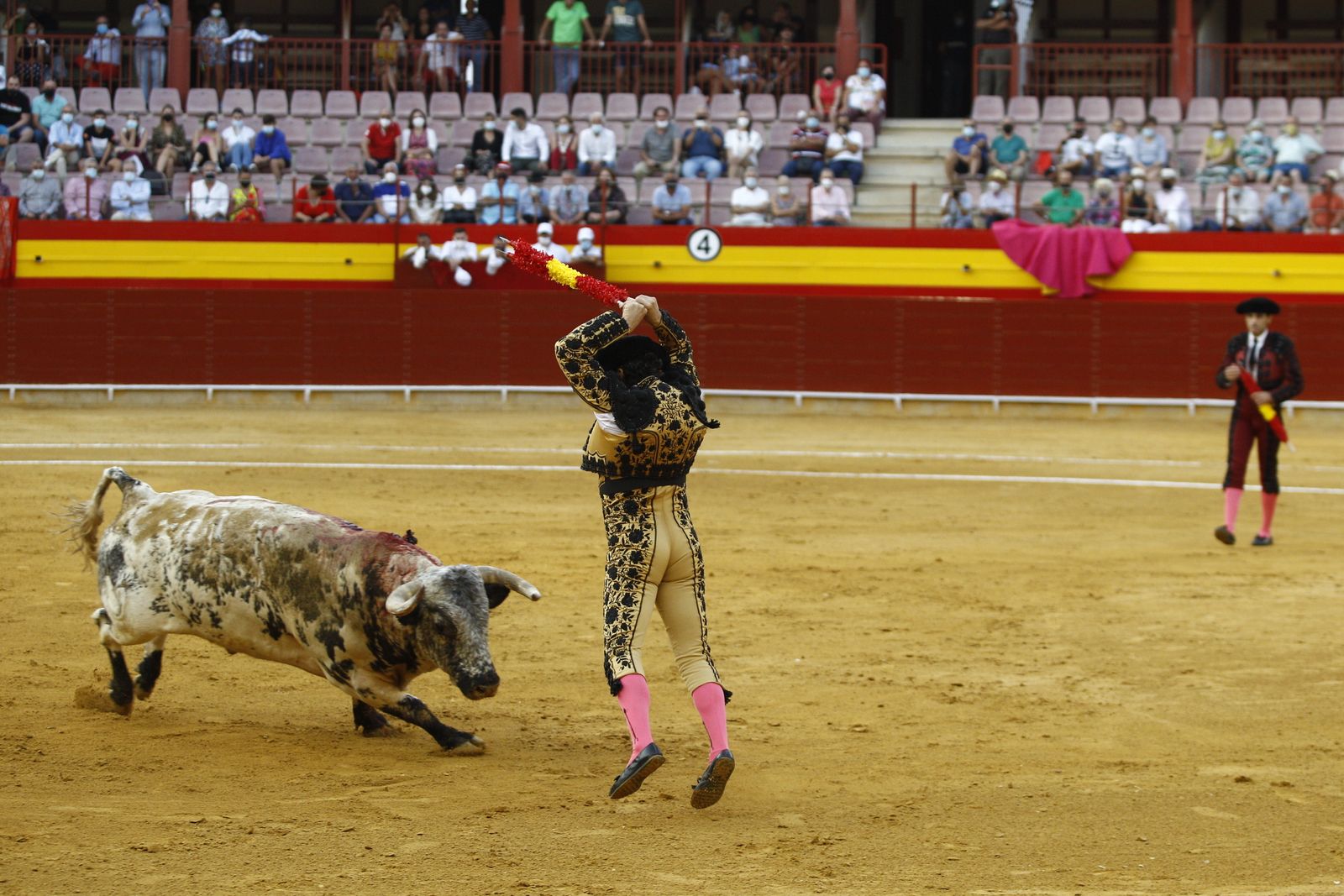 Fotogalería corrida de toros. Cayetano Rivera, Paco Ureña y Roca Rey. Roquetas de Mar.