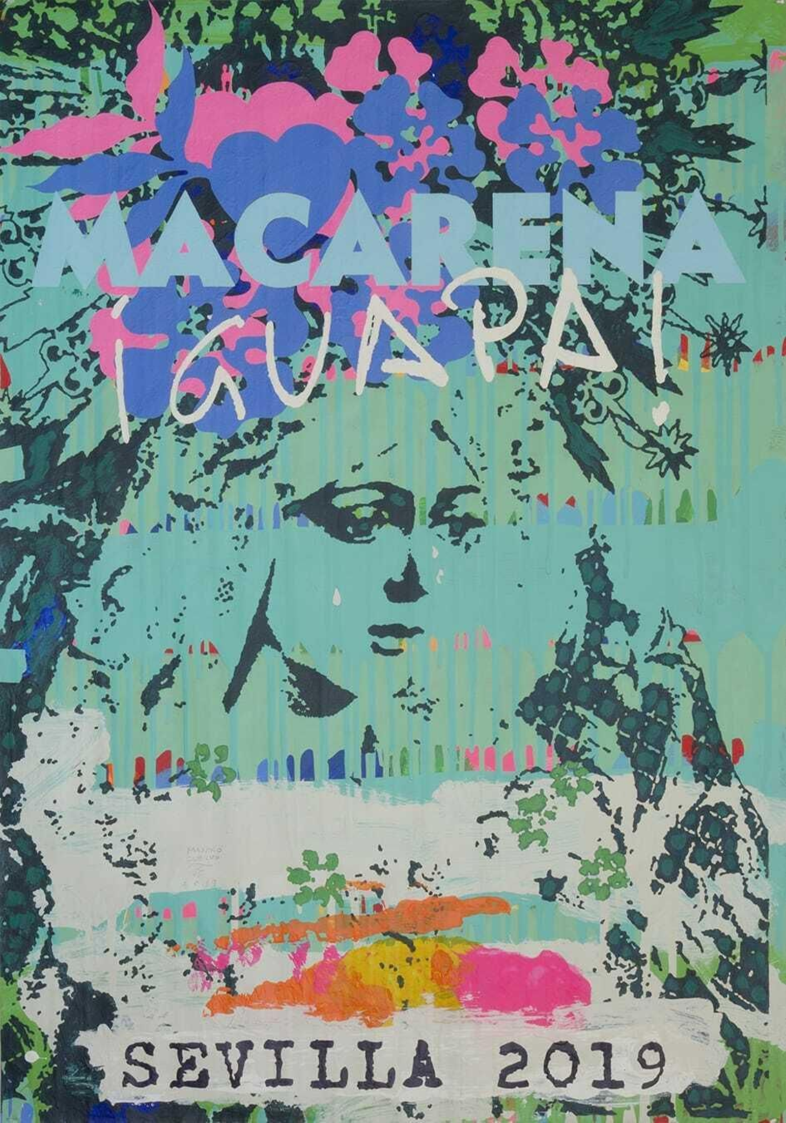 Los cuatro carteles de Manolo Cuervo para la Macarena.