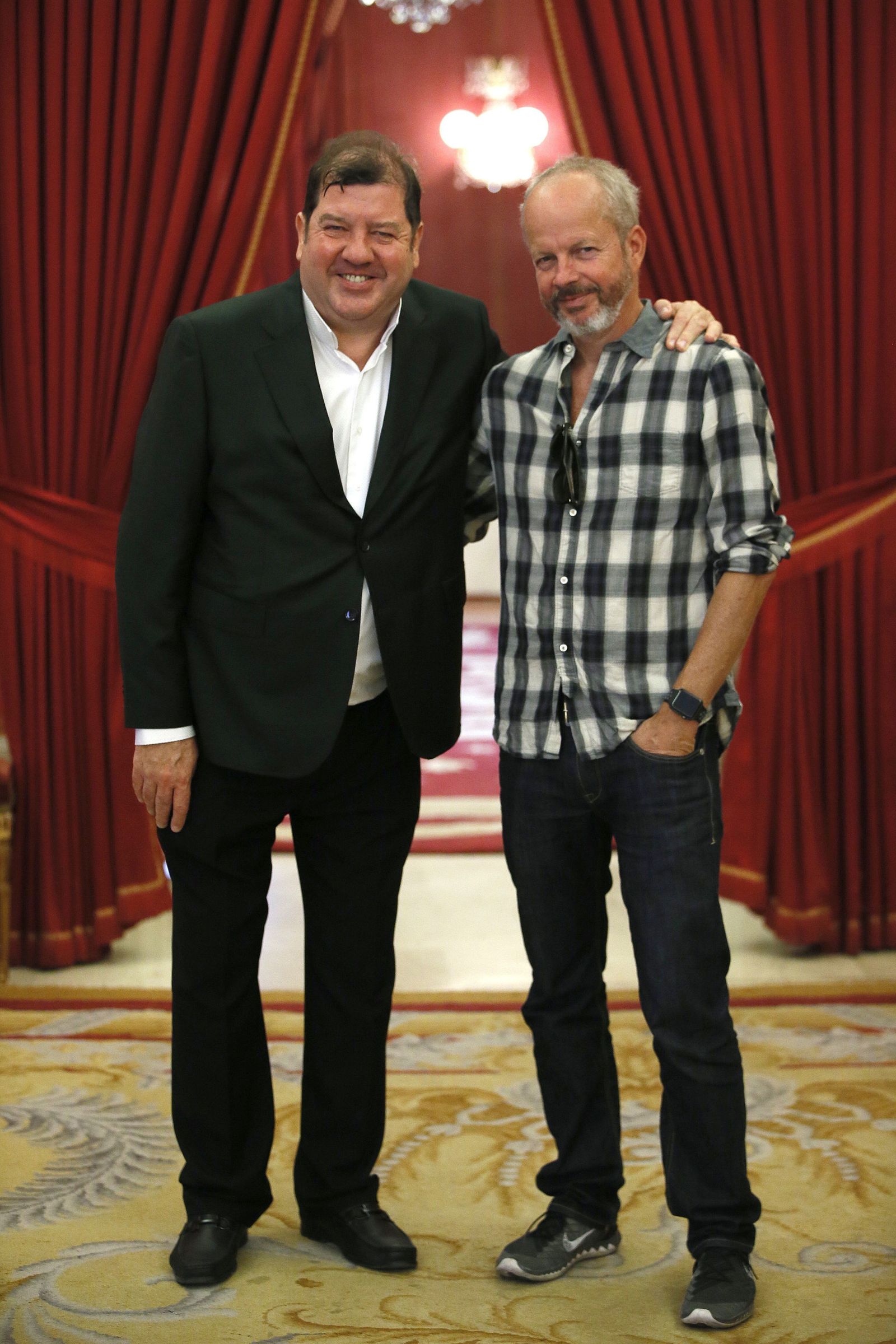 Ivor Golton y Claus Guth.