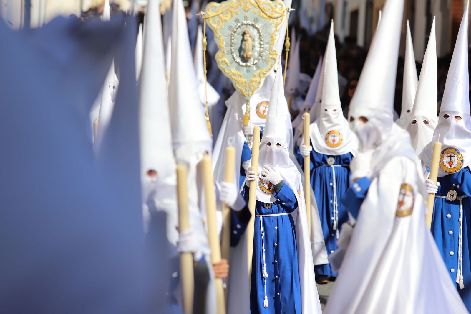 Imágenes de la procesión de la hermandad de la Lanzada de Huelva