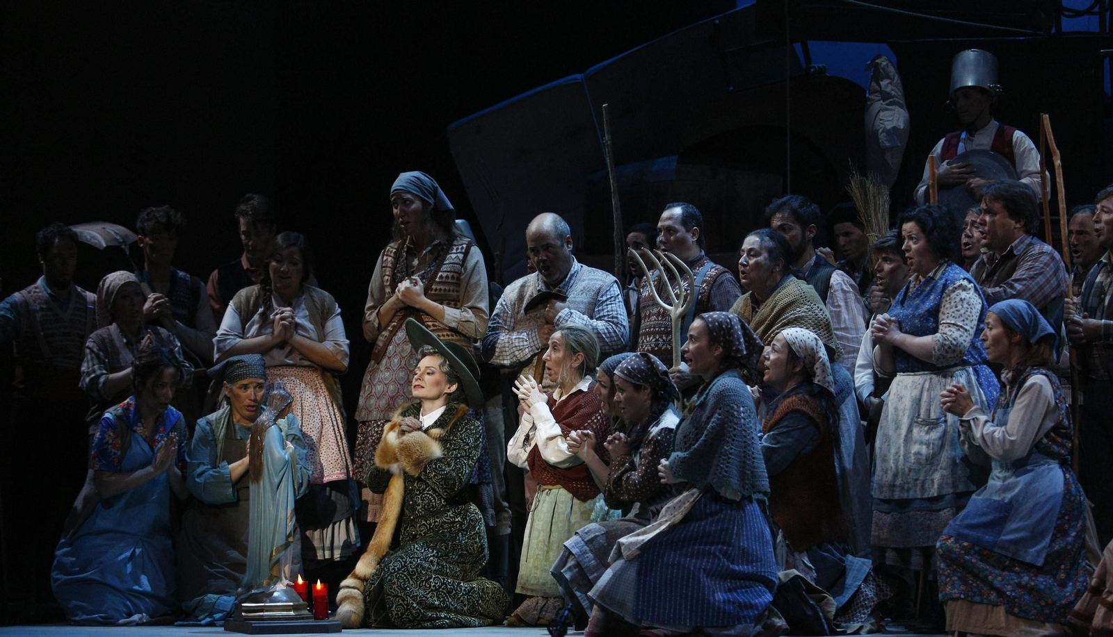 El ensayo general de la ópera 'La hija del regimiento'