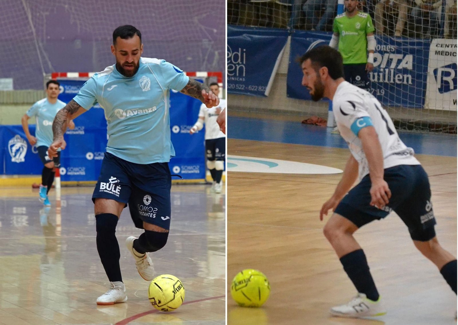 Aitor, a la izquierda, y Pablo Escribano, a la derecha, en acciones del pasado curso.