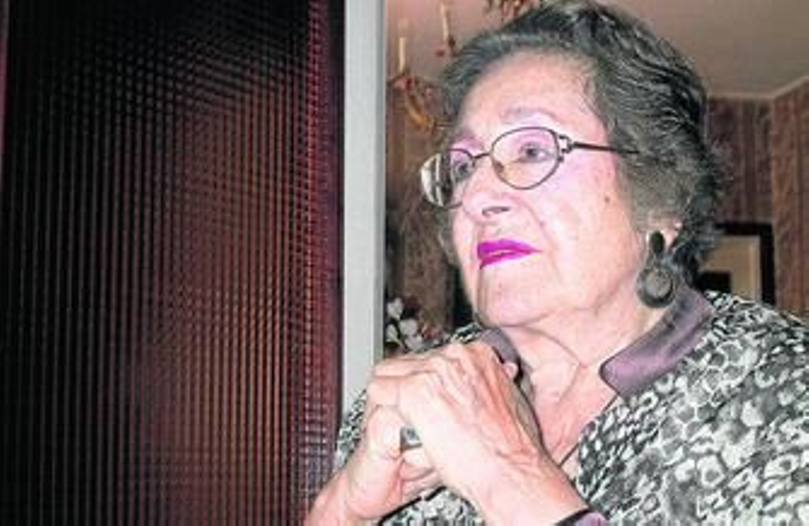 El maestro de fotoperiodistas Manuel Ruesga Bono retrató a doña América en 2002 en su domicilio sevillano.