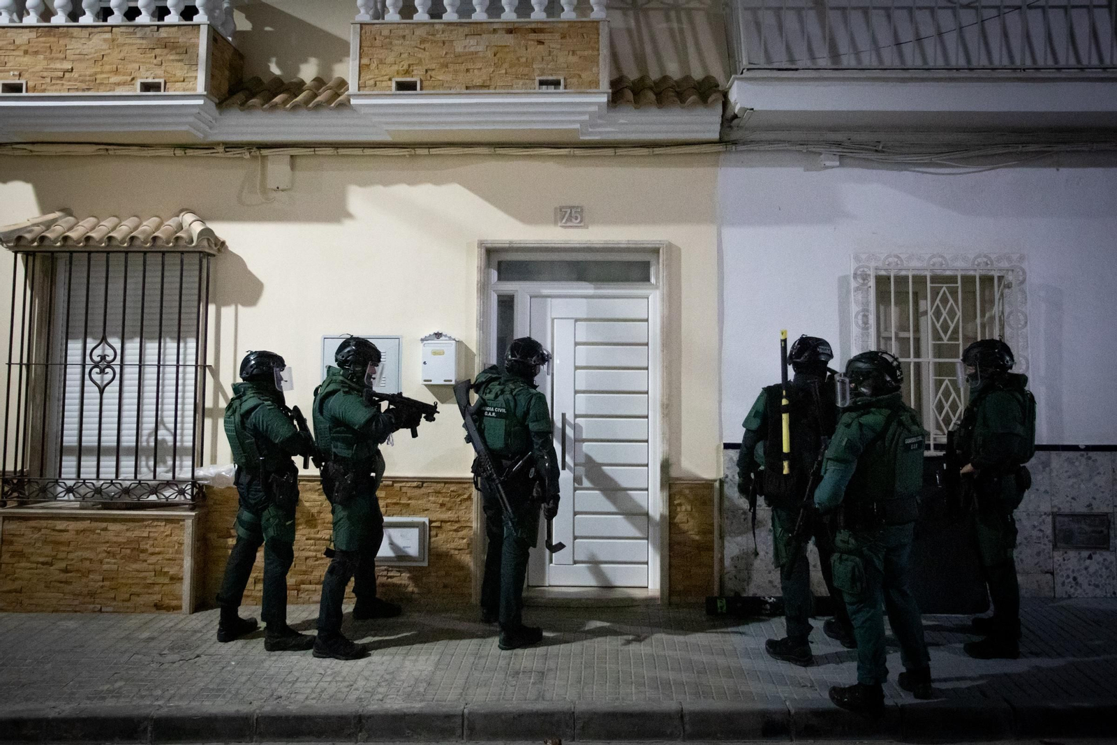 Operación de la Guardia Civil contra el clan de Los Piños en Puerto Serrano