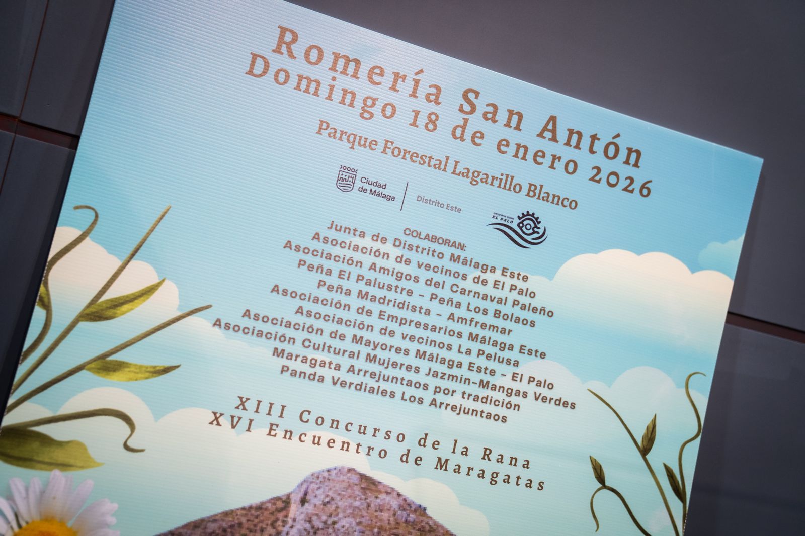 Cartel de la Romería de San Antón que se celebra este domingo