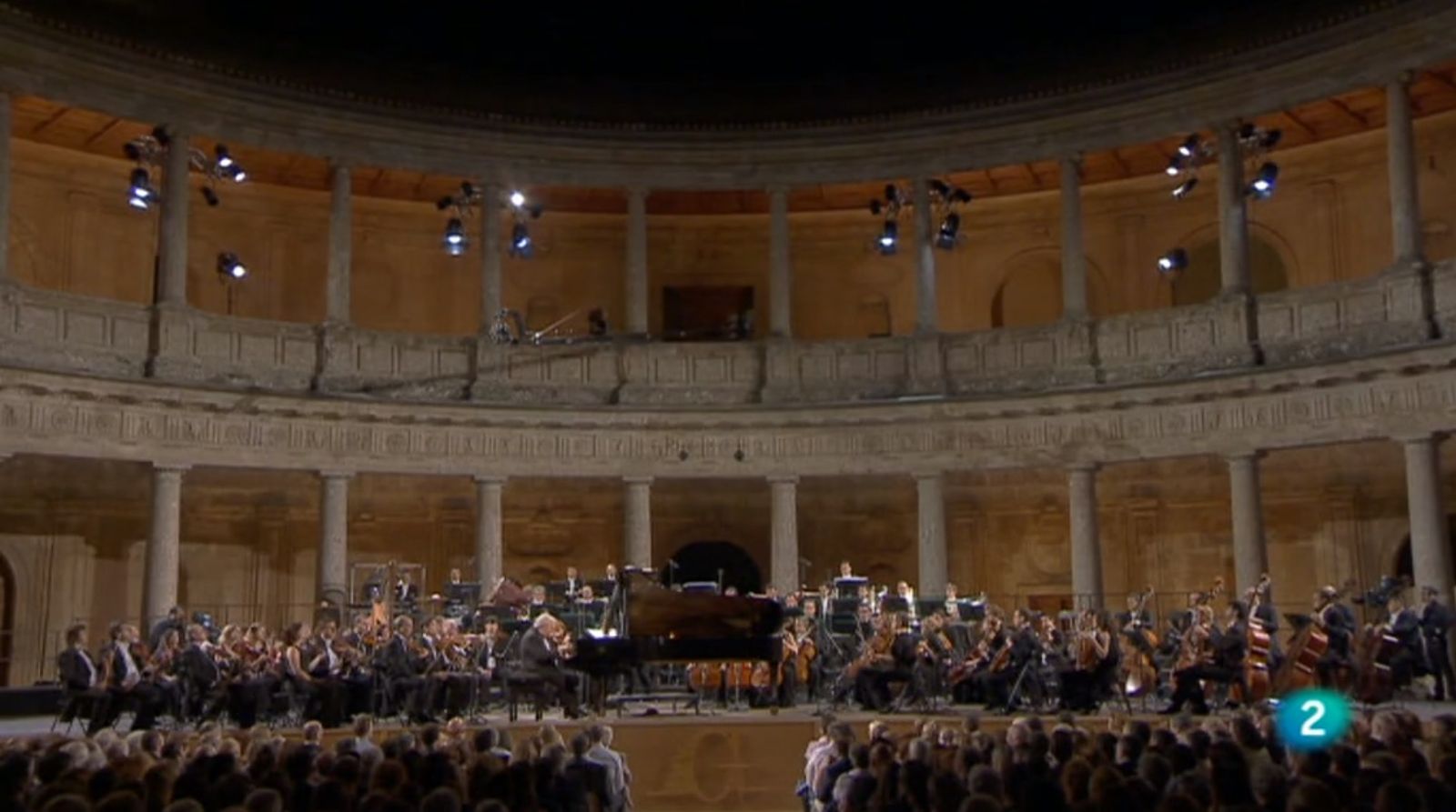 Captura de pantalla del vídeo del concierto ofrecido.