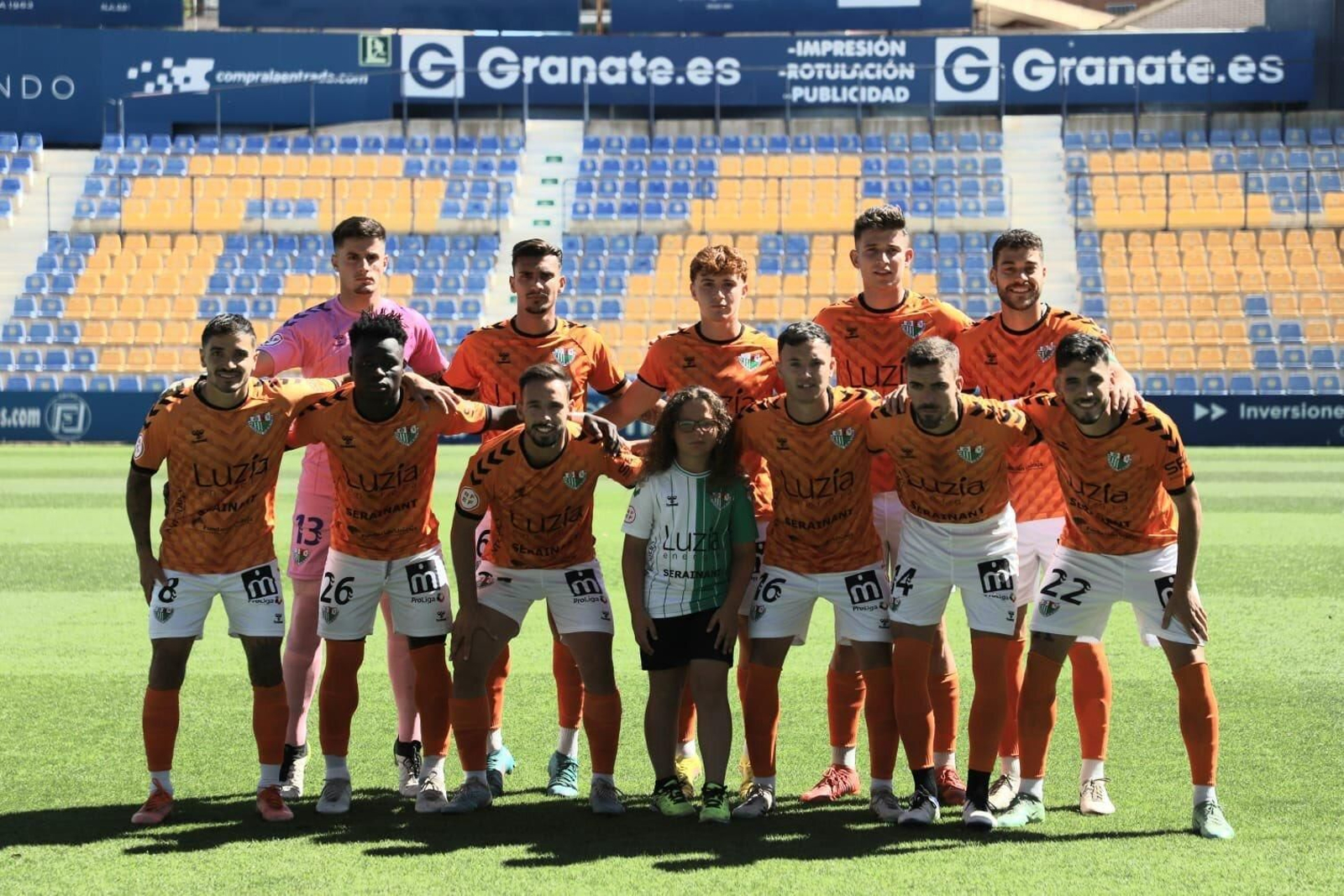El once inicial del Antequera en Murcia.