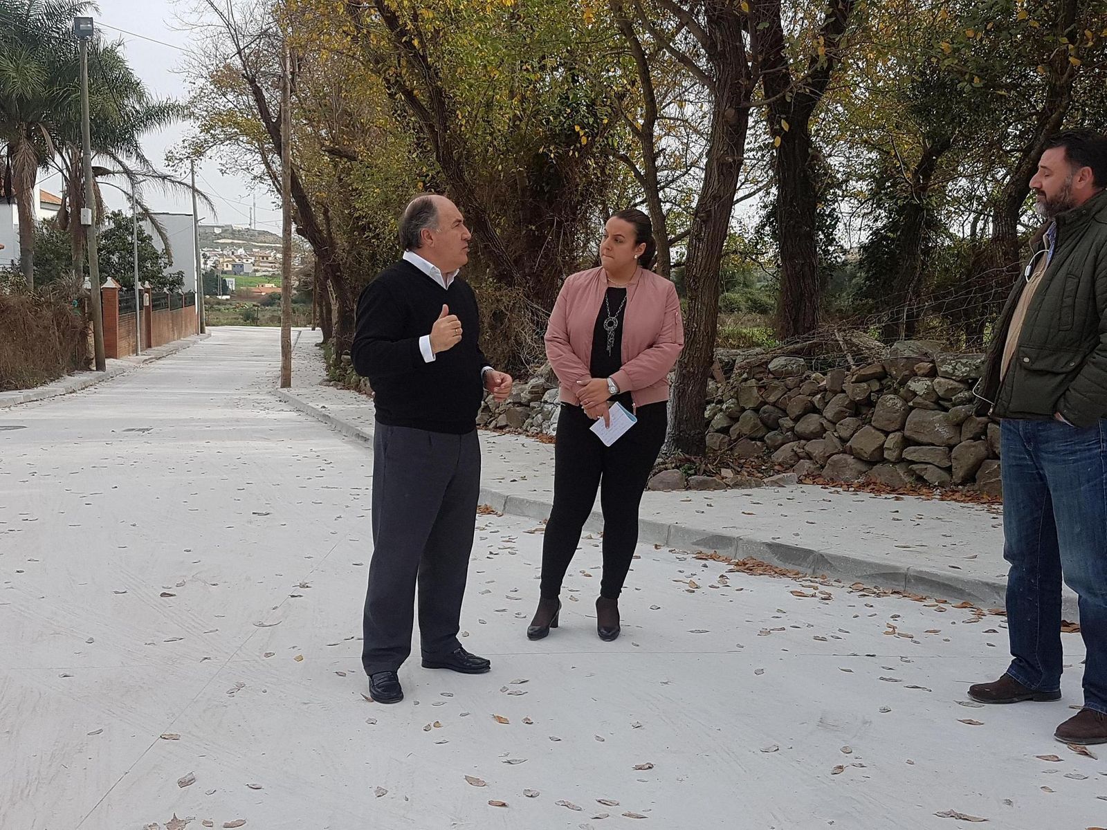 Laura Ruiz y José Ignacio Landaluce, en una visita a unas obras.