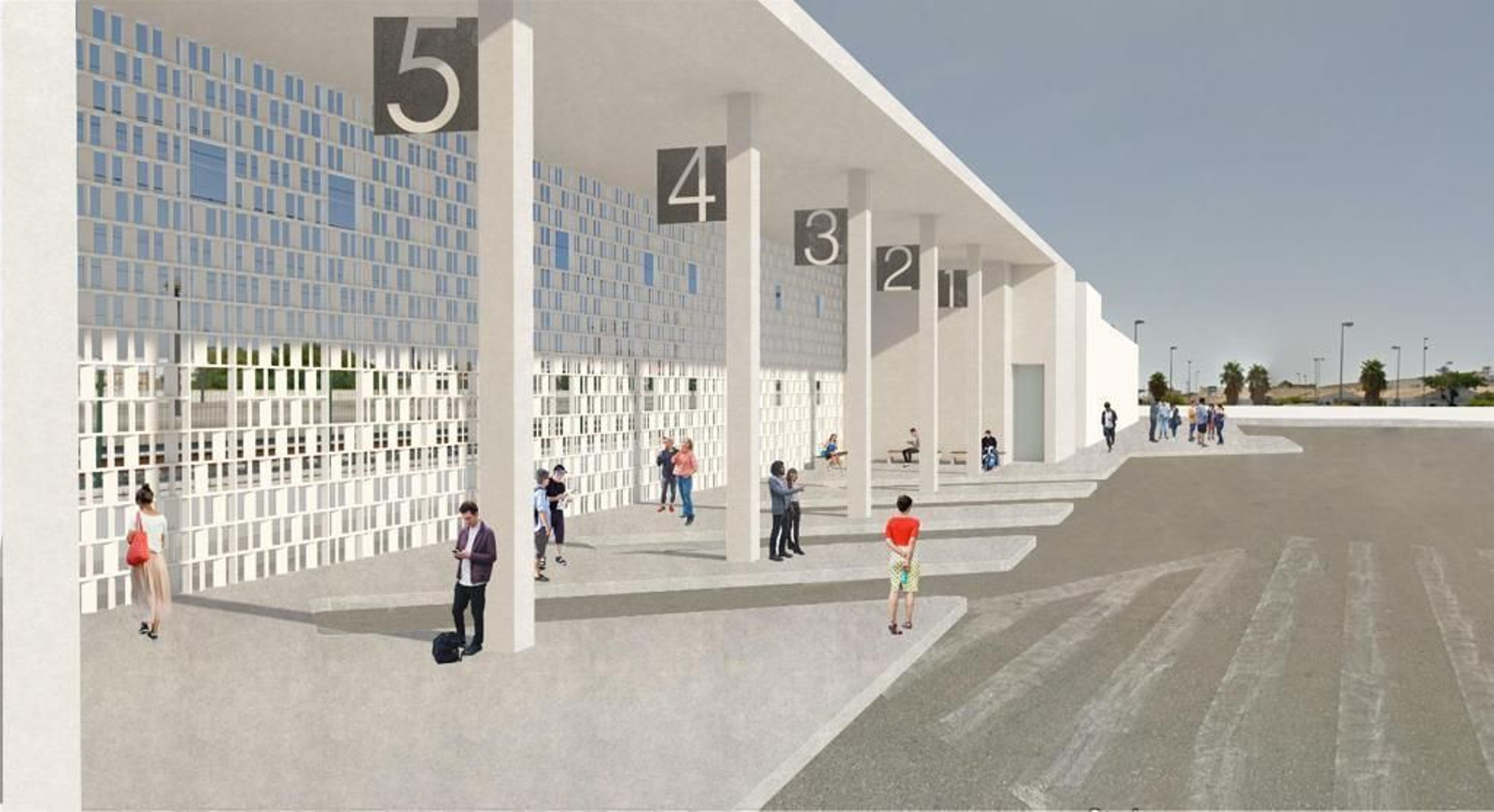 Recreación del intercambiador de El Puerto.