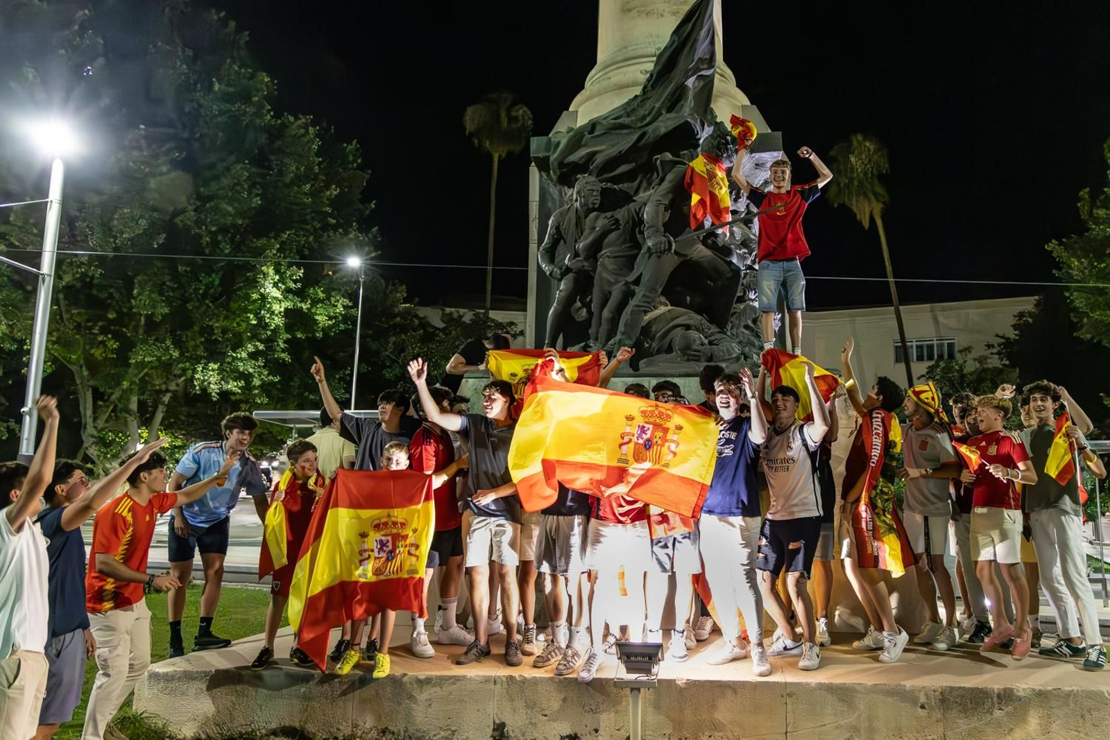 Celebración de la Eurocopa en Jaén.