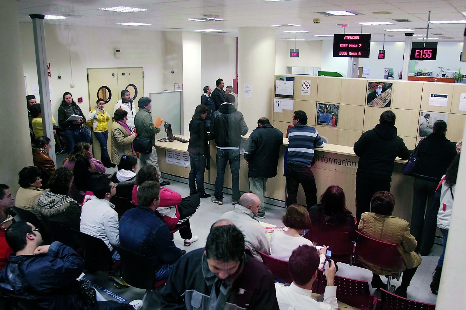 Imagen de archivo de una oficina de empleo