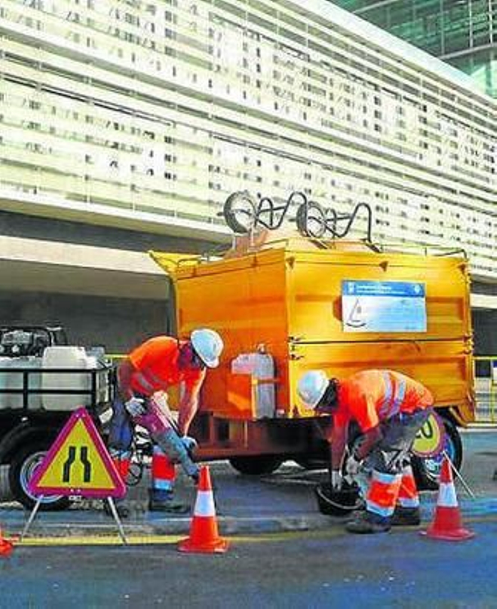 Un momento del estudio.