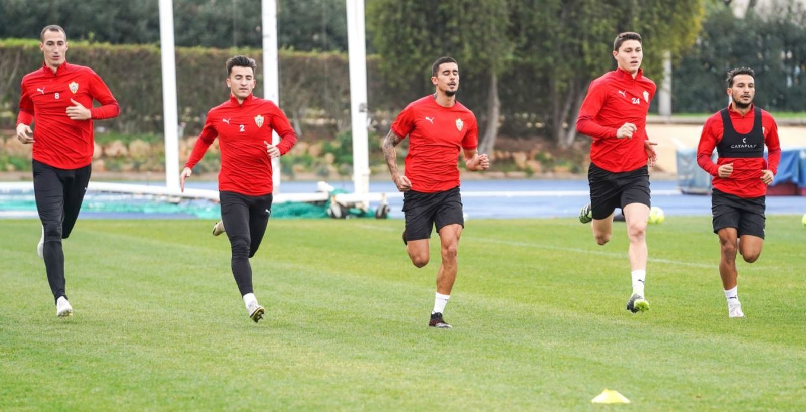 Series de velocidad en el entrenamiento.