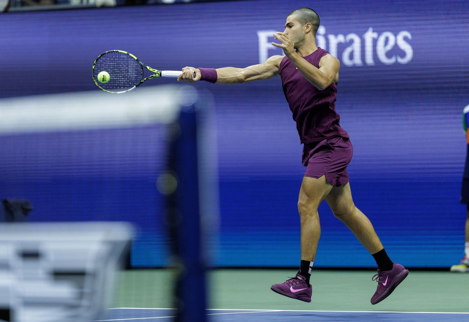 Las fotos del demoledor Alcaraz en la segunda ronda del US Open