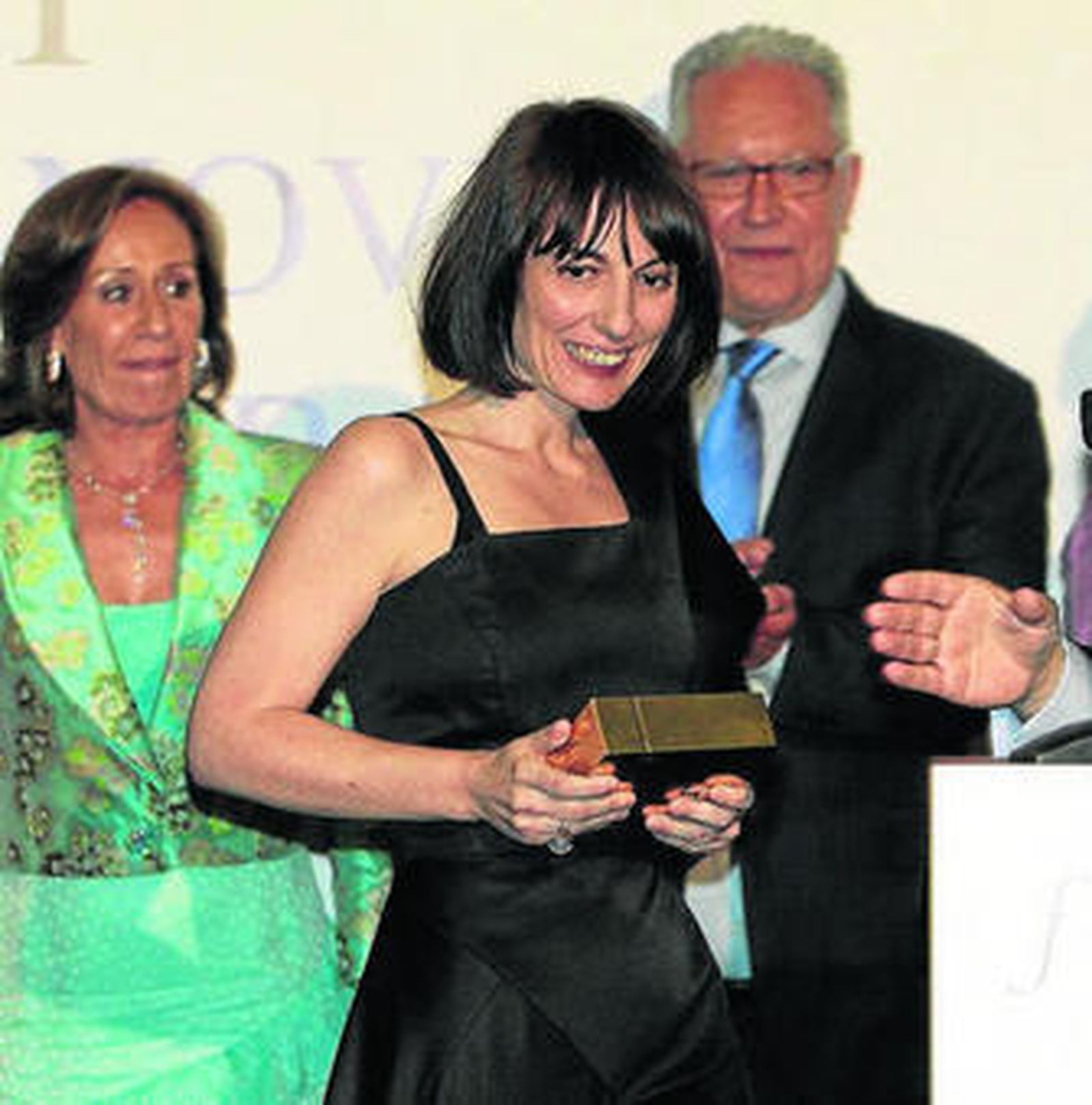 Silvia Grijalba, en el Alcázar durante la entrega del premio.