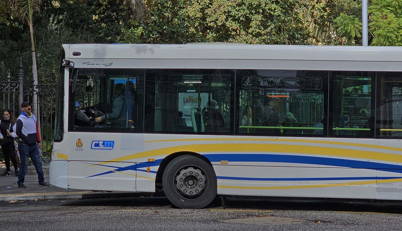 Fotos de la huelga de autobuses en Algeciras