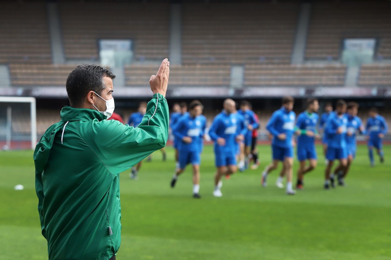 Entrenamiento del Xerez DFC en Chapín.