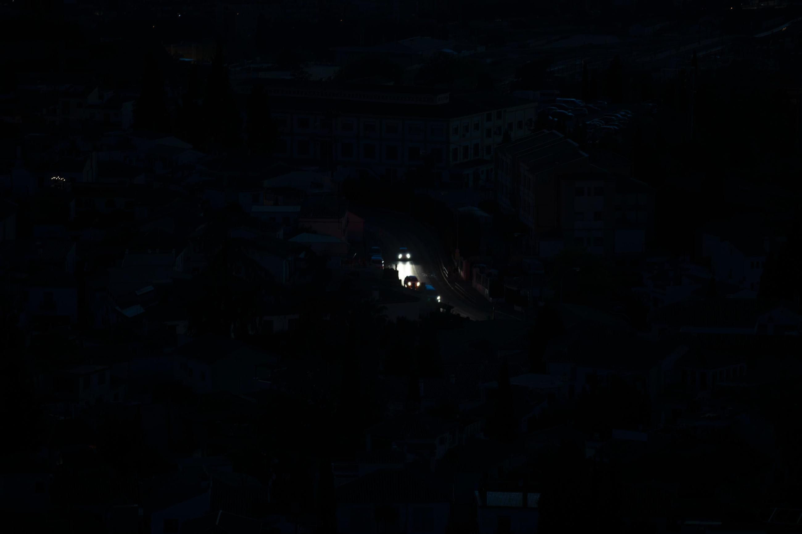 Apagón en Granada: las fotos de la noche más oscura