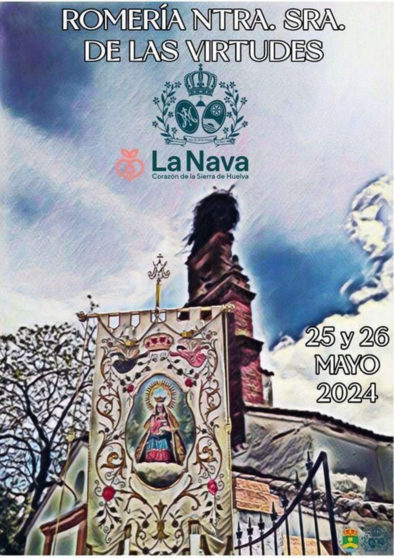 El cartel 2024 de la romería de La Nava.