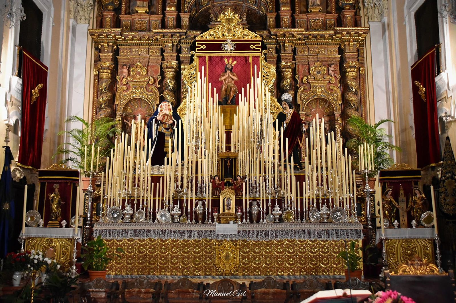 El imponente altar de quinario de la Estrella en San Jacinto