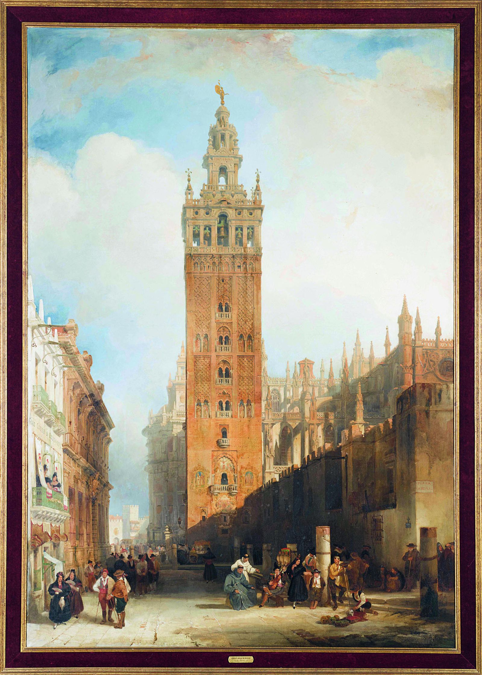 David Roberts, 'Torre árabe en Sevilla, llamada la Giralda', 1833.