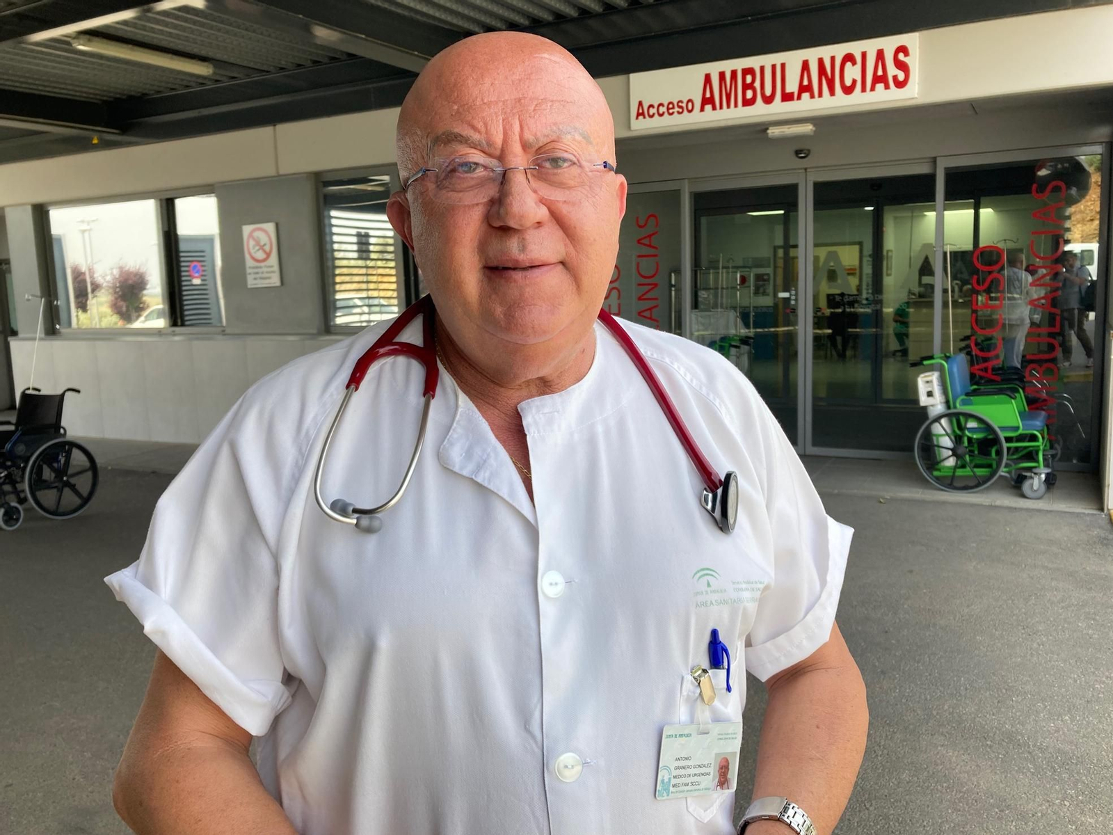 Antonio Granero, médico de urgencias del Hospital de la Serranía. Antonio Granero, médico de urgencias del Hospital de la Serranía.