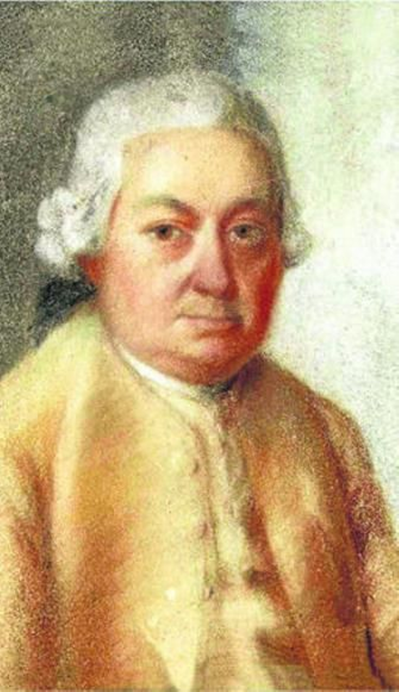 Retrato de Carl Philipp Bach (Weimar, 8-3-1714 - Hamburgo, 14-12- 1788).