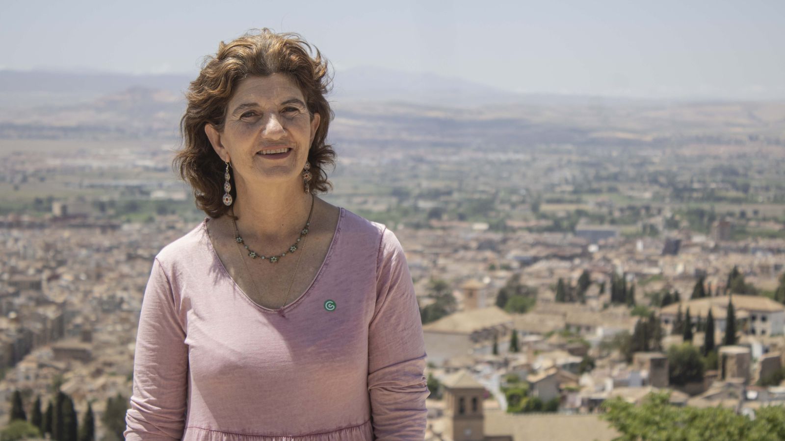 Elisa Cabrerizo, candidata de Podemos-AV a la Alcaldía de Granada.