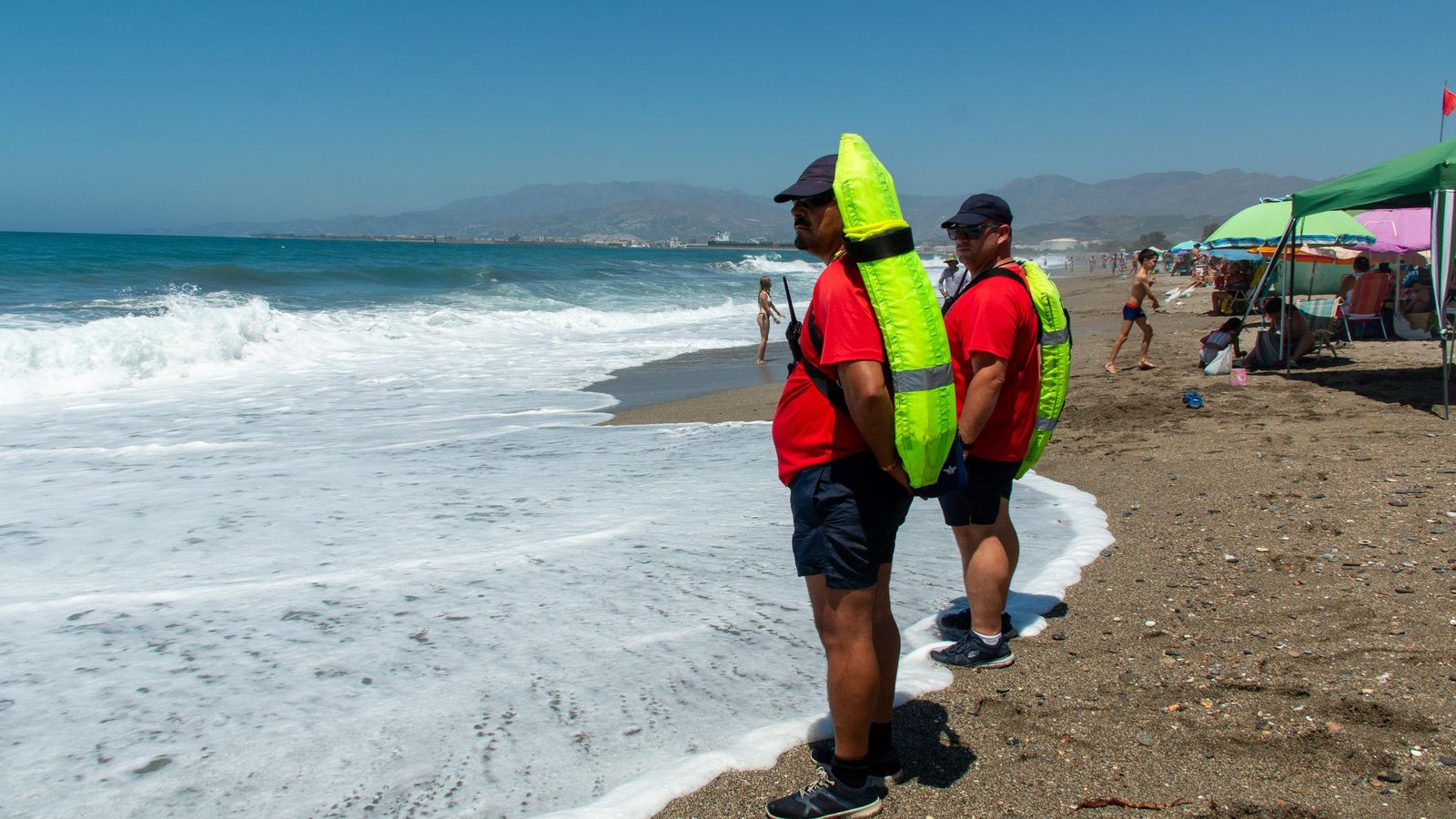 Armando y Fernando durante la vigilancia