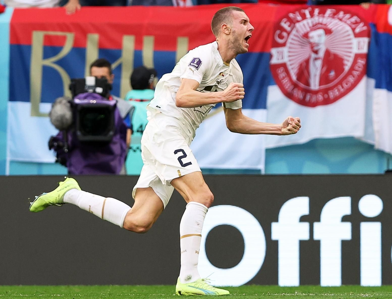 Las imágenes del Camerún - Serbia