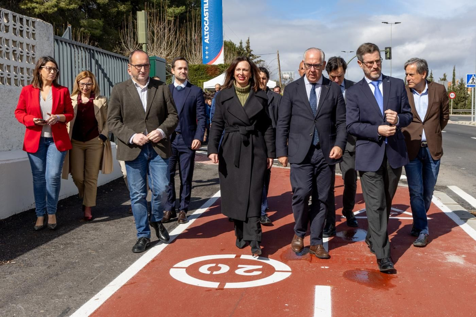 Inauguración del nuevo carril bici de acceso a Jaén por la carretera A-6050