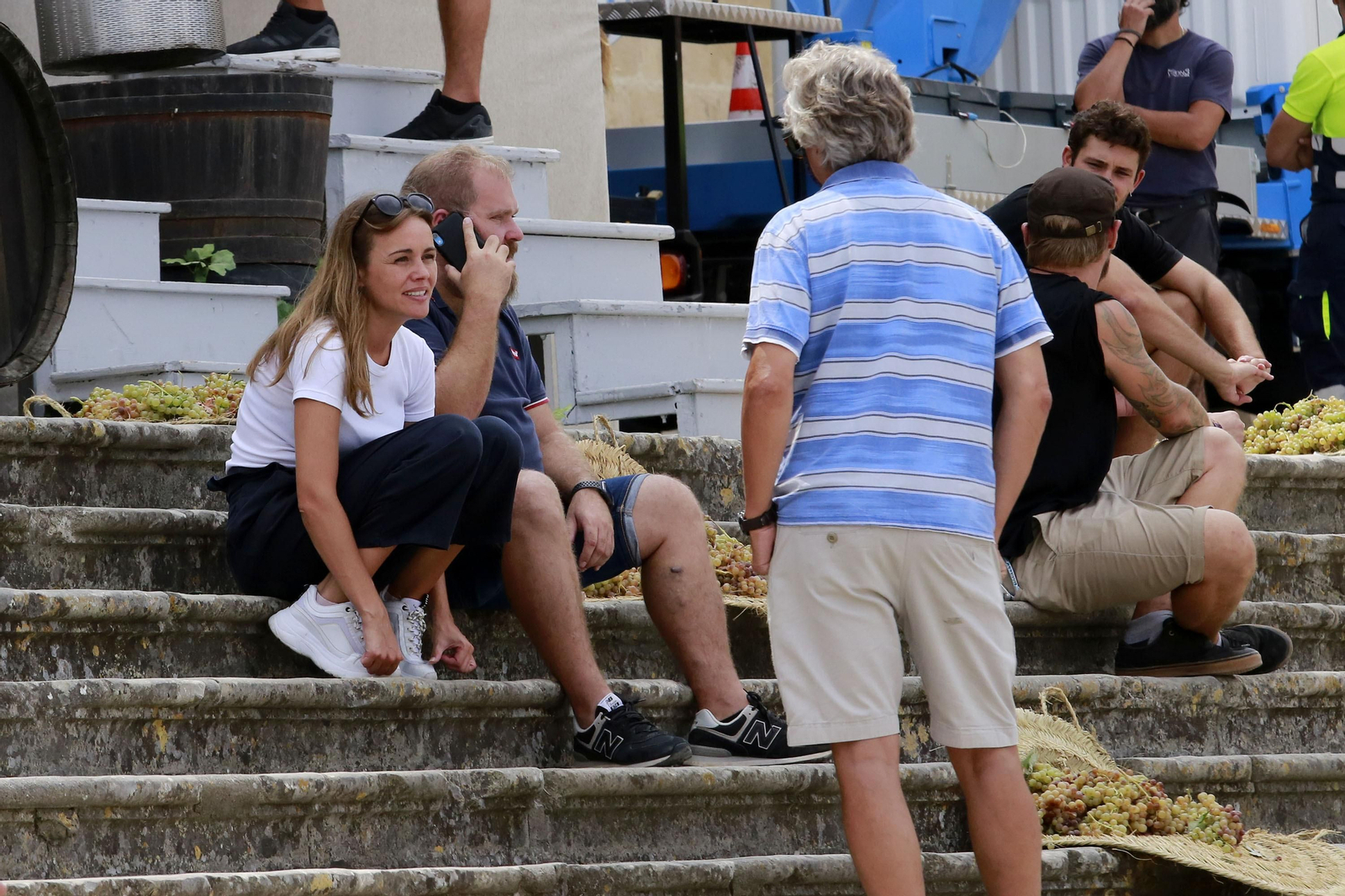Imágenes de parte del rodaje este lunes en la Catedral de Jerez