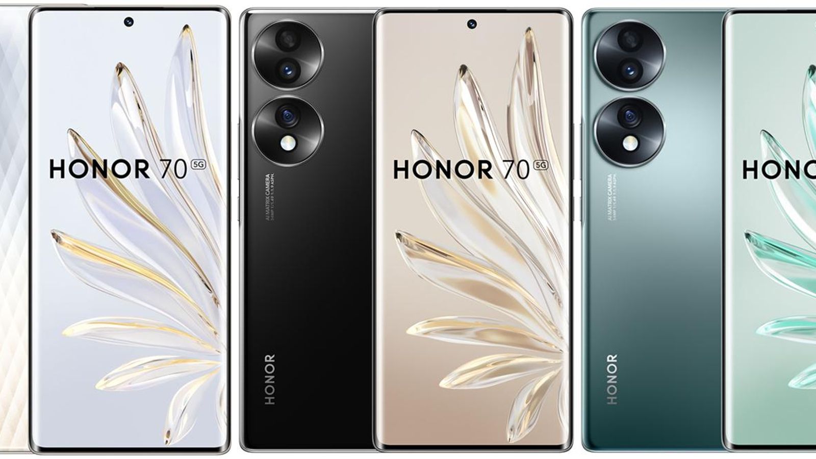 Imagen promocional del smartphone Honor 70