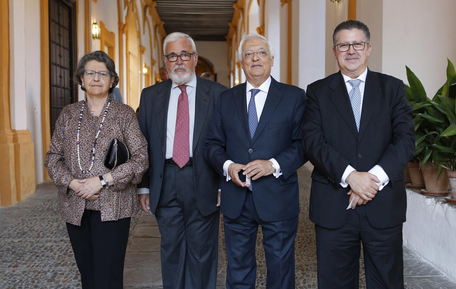 María Lasso de la Vega, Carlos Colón, Alfonso Pérez de los Santos y Antonio Martín García.