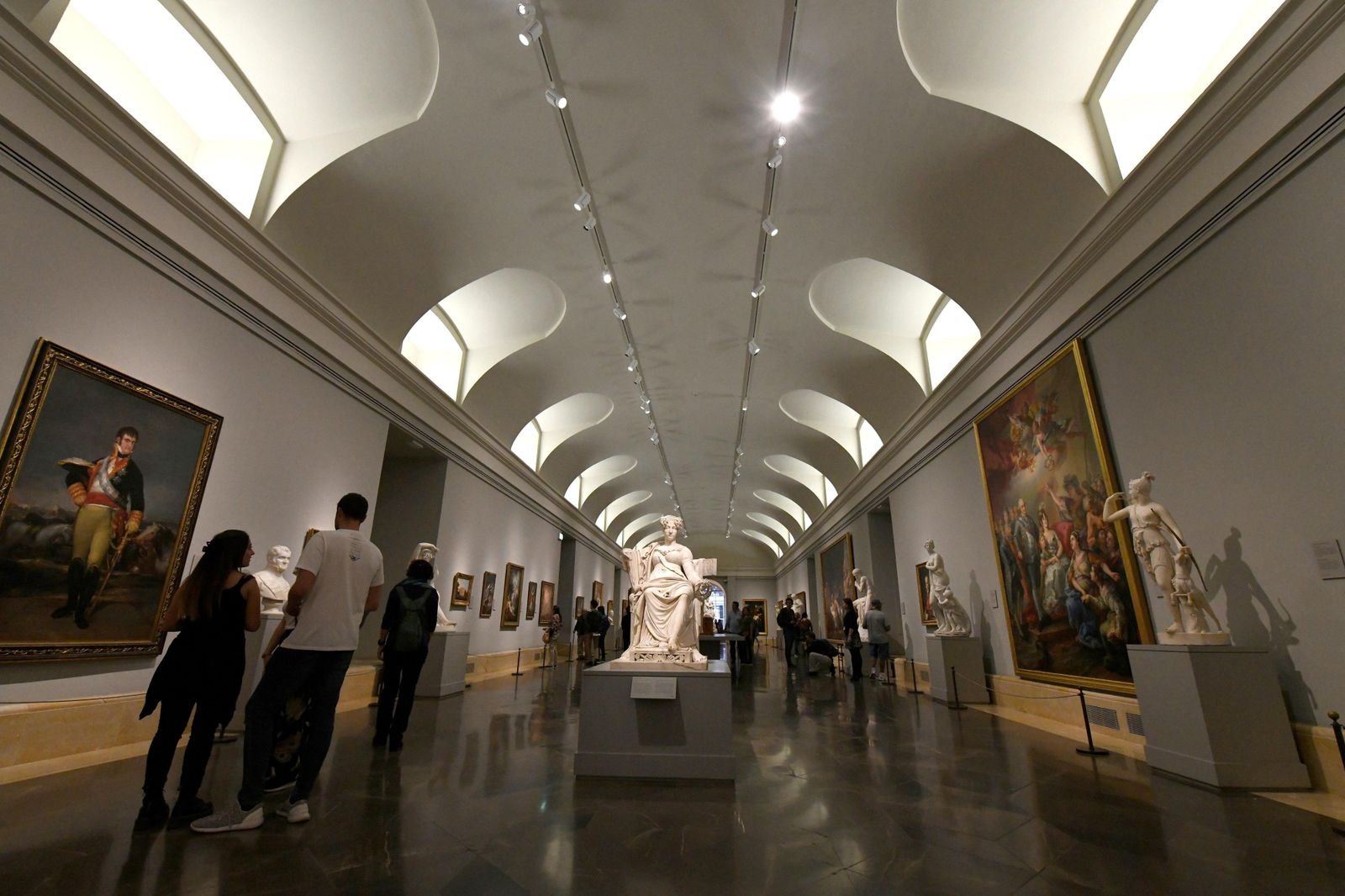 Un de las galerías del Museo del Prado.