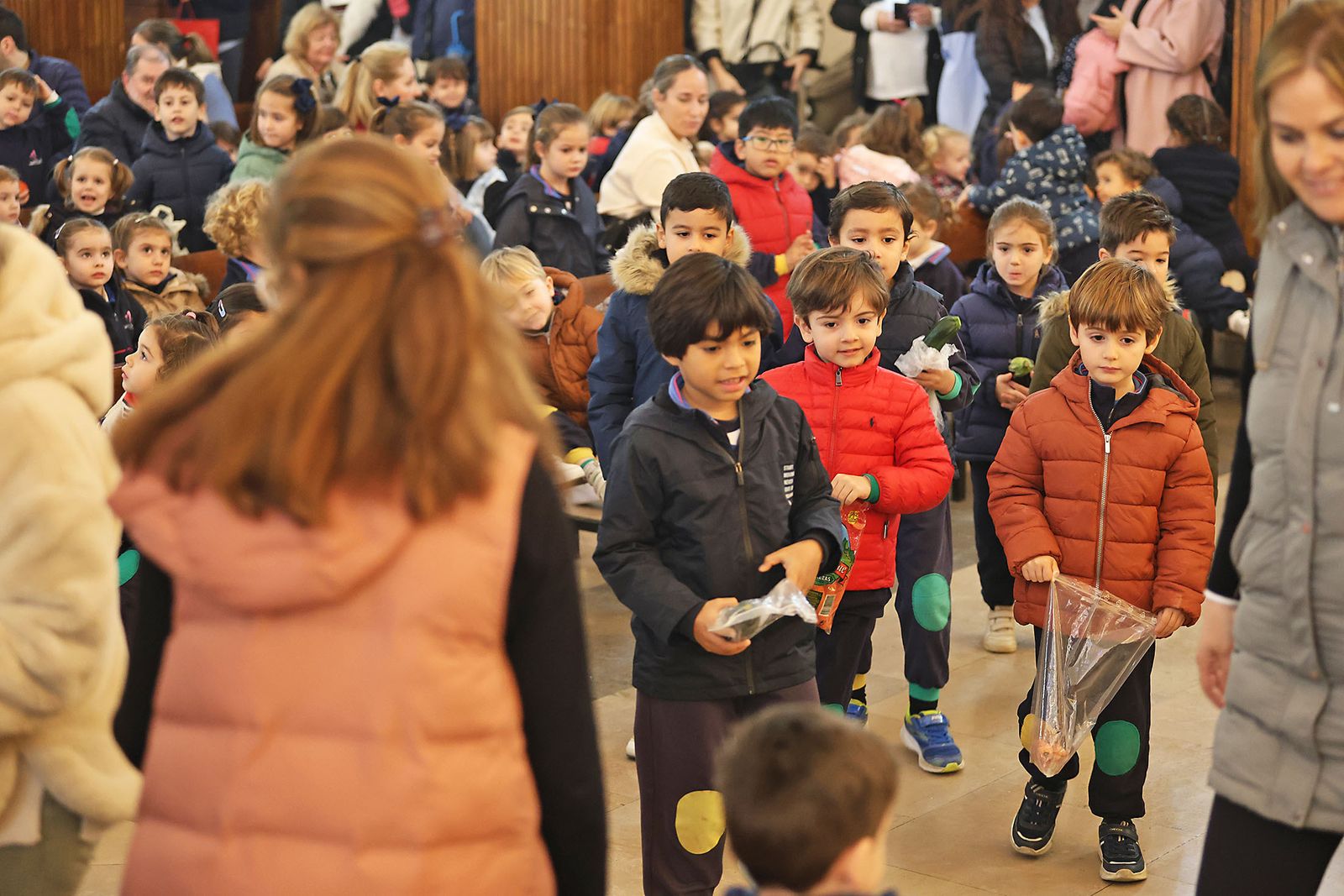 Imágenes de la visita de los niños del colegio Maristas a San Sebastián