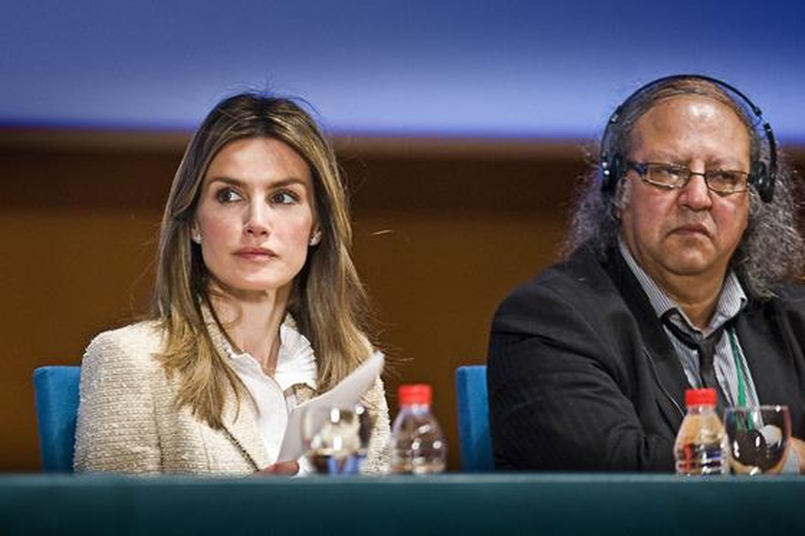 Los Príncipes de Asturias clausuran el Congreso Mundial de Periodismo en Cádiz. 

Foto: Julio Gonzalez