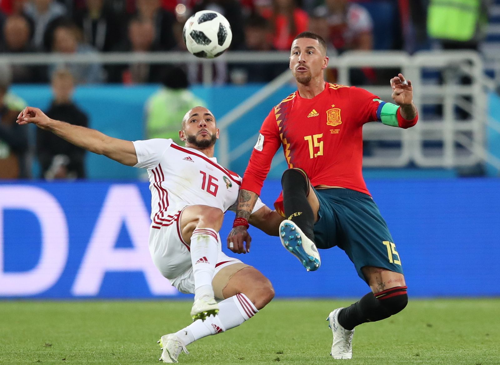 Las imágenes del España-Marruecos