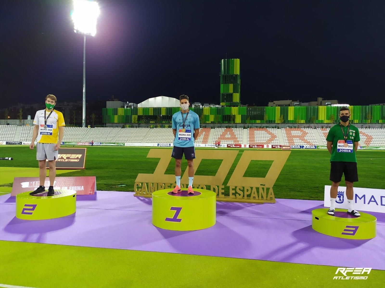 Isidro Leyva, campeón de España de pértiga. Isidro Leyva, campeón de España de pértiga.