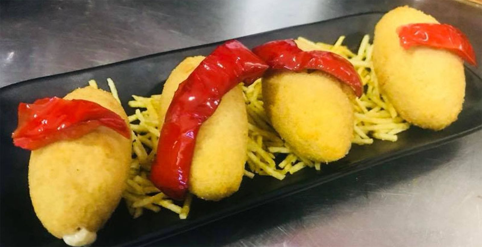 Las croquetas de jabalí, uno de los platos que se servirán en las jornadas