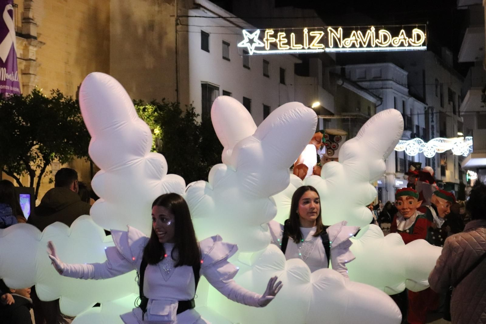 Inauguración del alumbrado especial de Navidad en Montilla