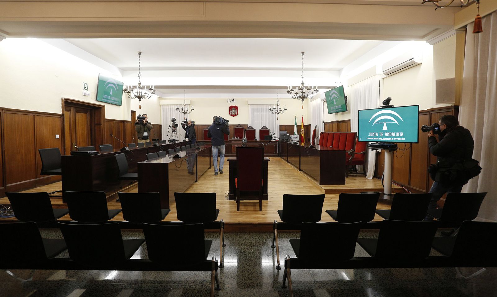 La sala en la que serán juzgados los ex presidentes de la Junta.