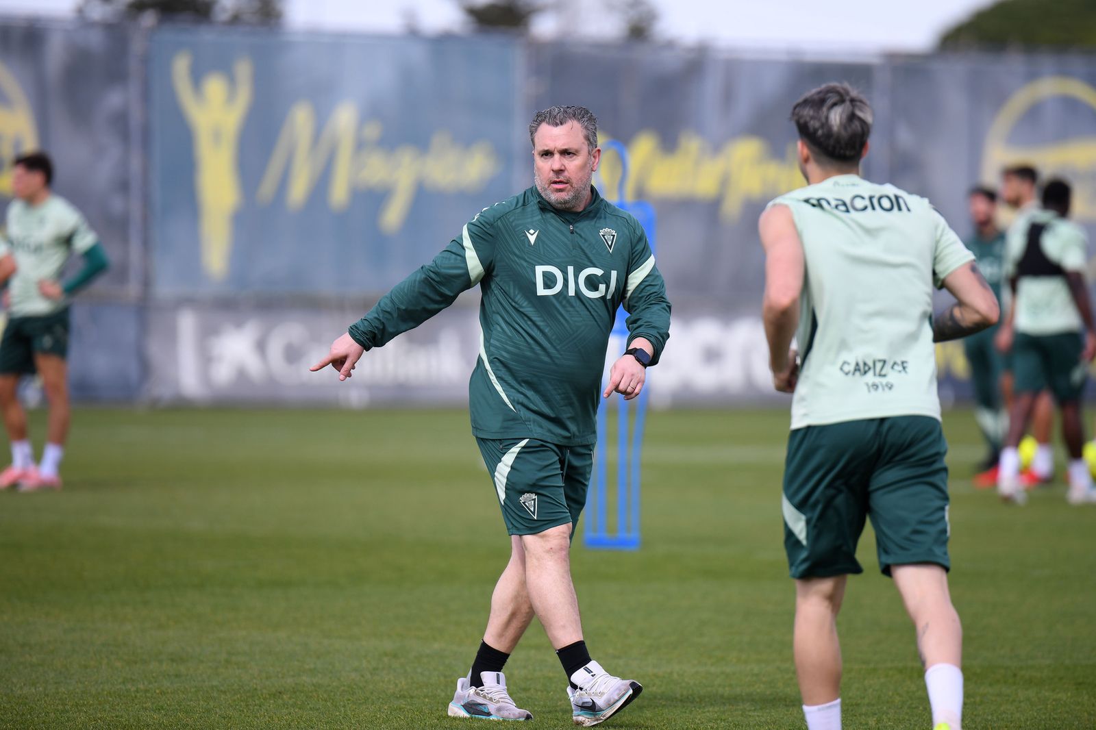 Sergio González en uno de sus primeros entrenamientos.