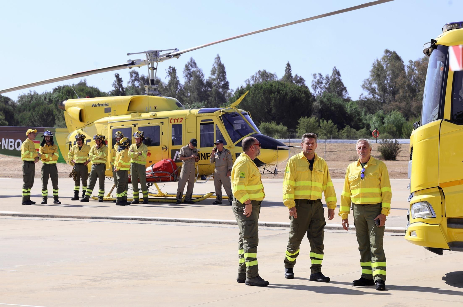 Imágenes de la presentación del Plan Infoca 2024 de prevención de incendios forestales