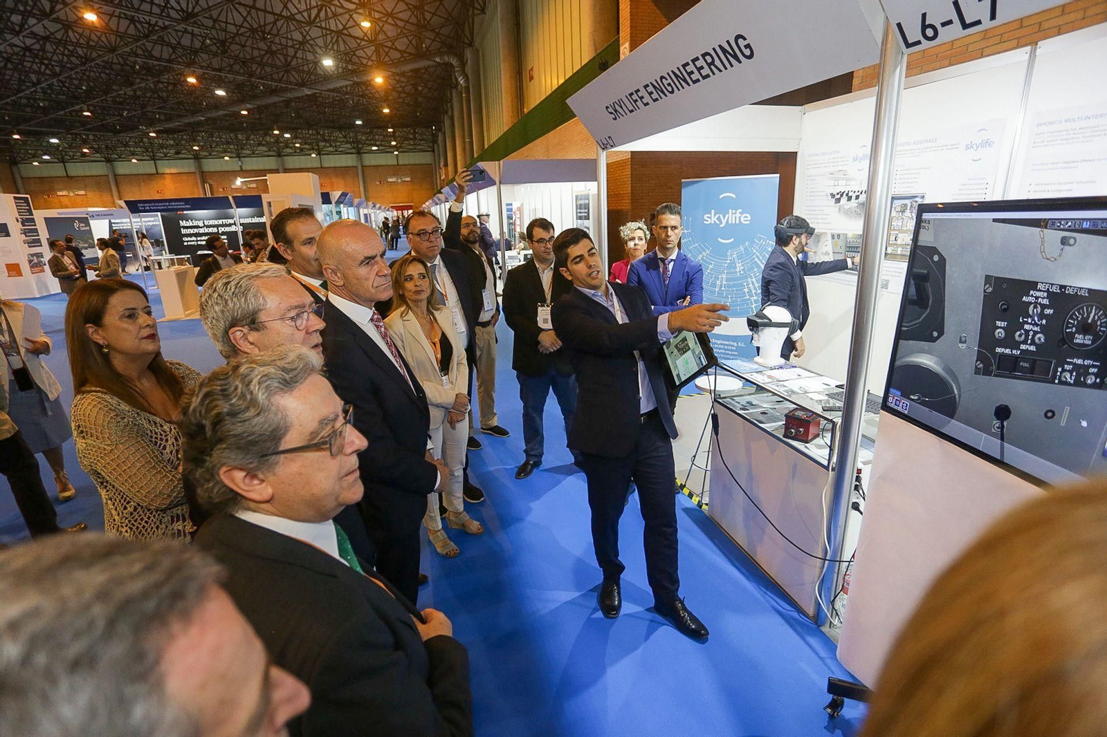 Inauguración del Aerospace & Defense Meetings-ADM 2022 en Fibes.